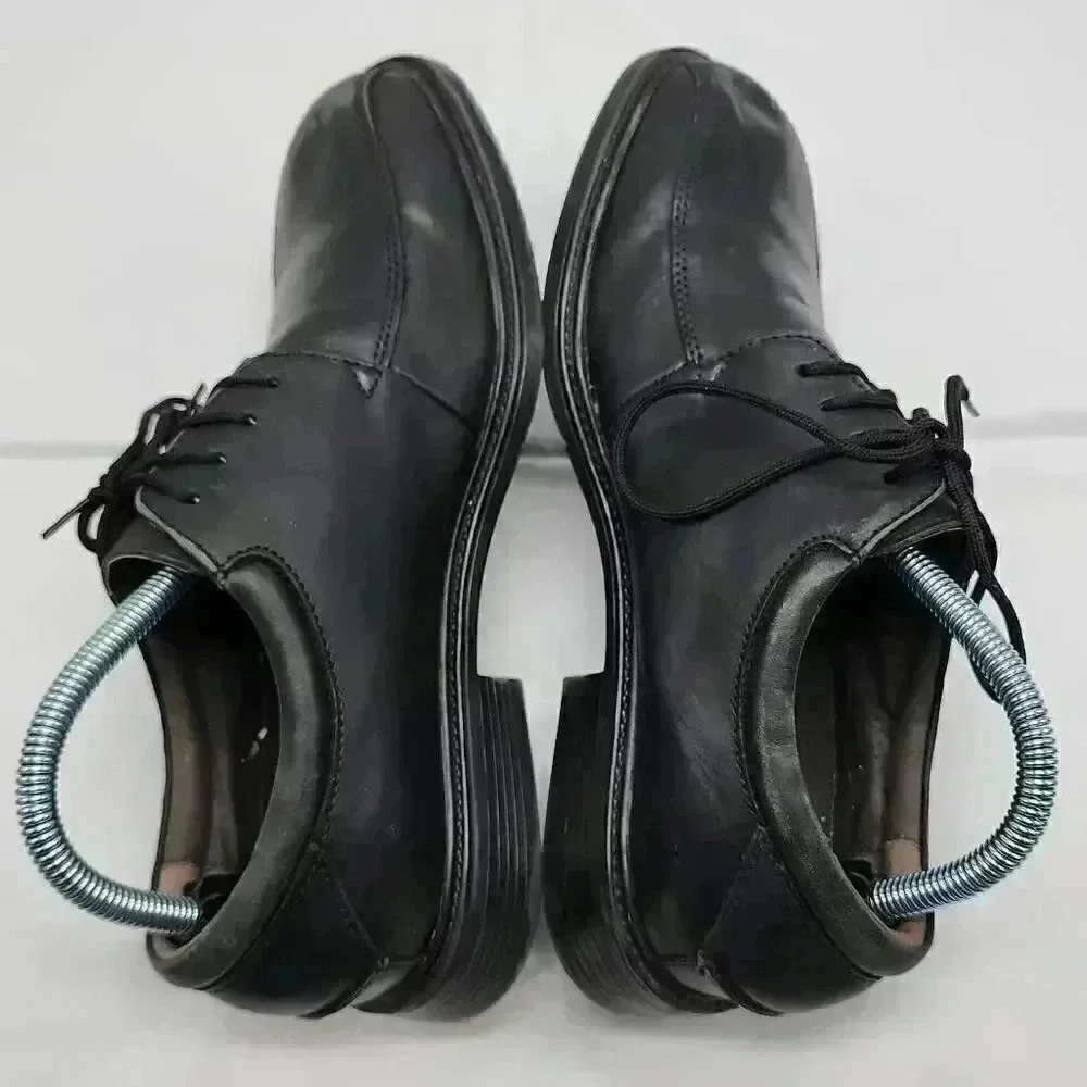 Nunn Bush Mens Black Marcell Lace Up Bike Toe Leather Oxford Dress Shoes Size 8M - Picture 10 of 13